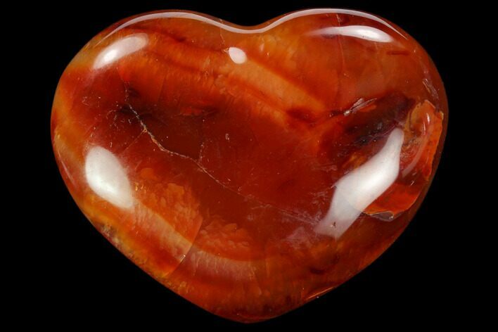 Colorful Carnelian Agate Heart #125781